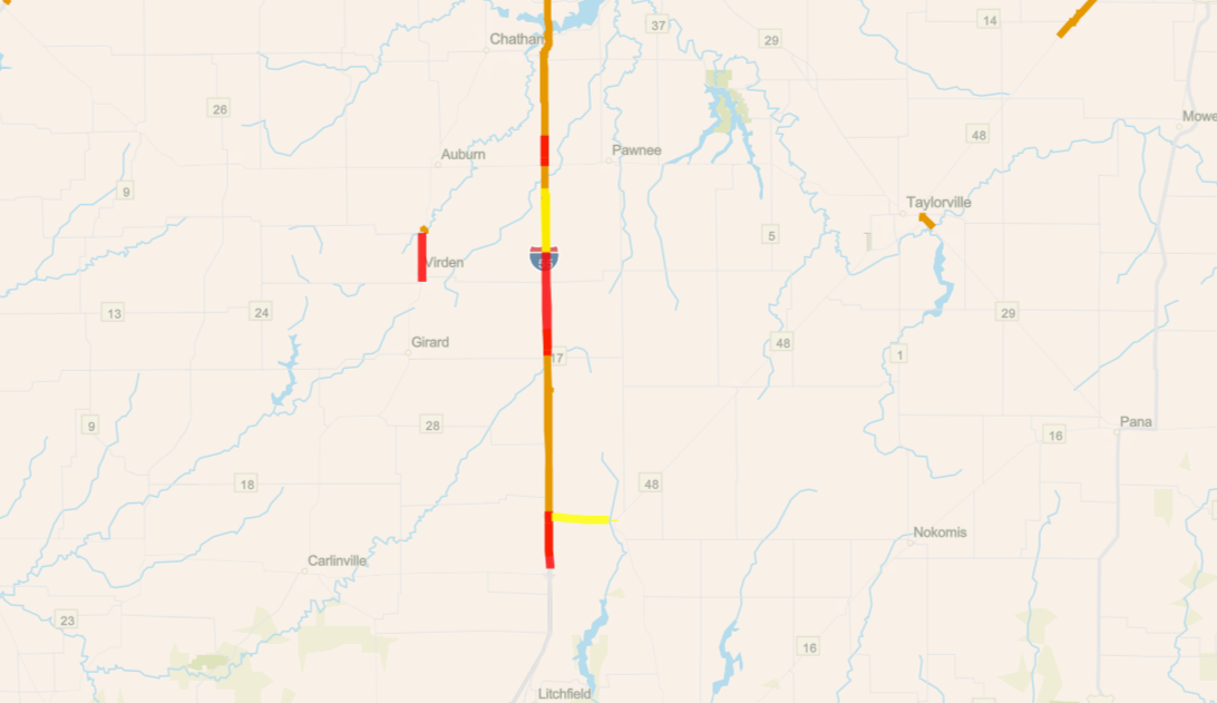 Divernon Crash - Map